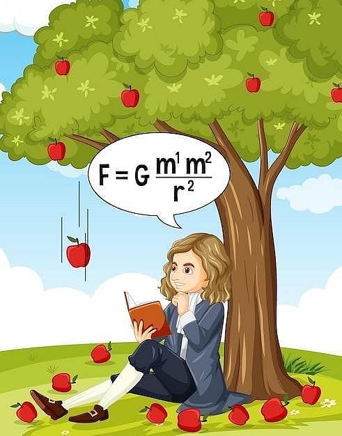 Newton and fallen Apple led to discovery of Gravity