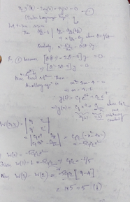 Let Y1 x And Y2 x Be Two Linearly Independent Solutions Of The