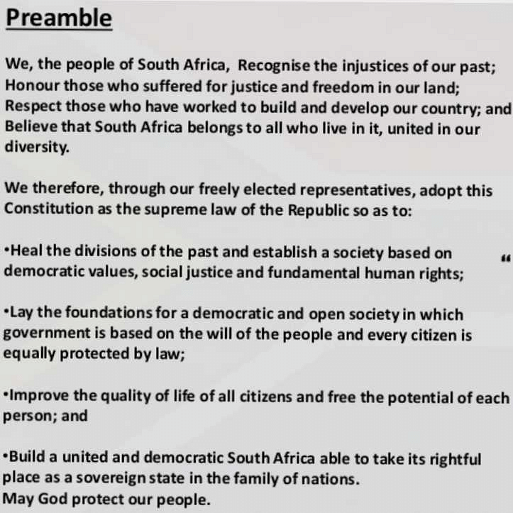 the-most-important-feature-of-the-south-africa-constitution-isa-clause