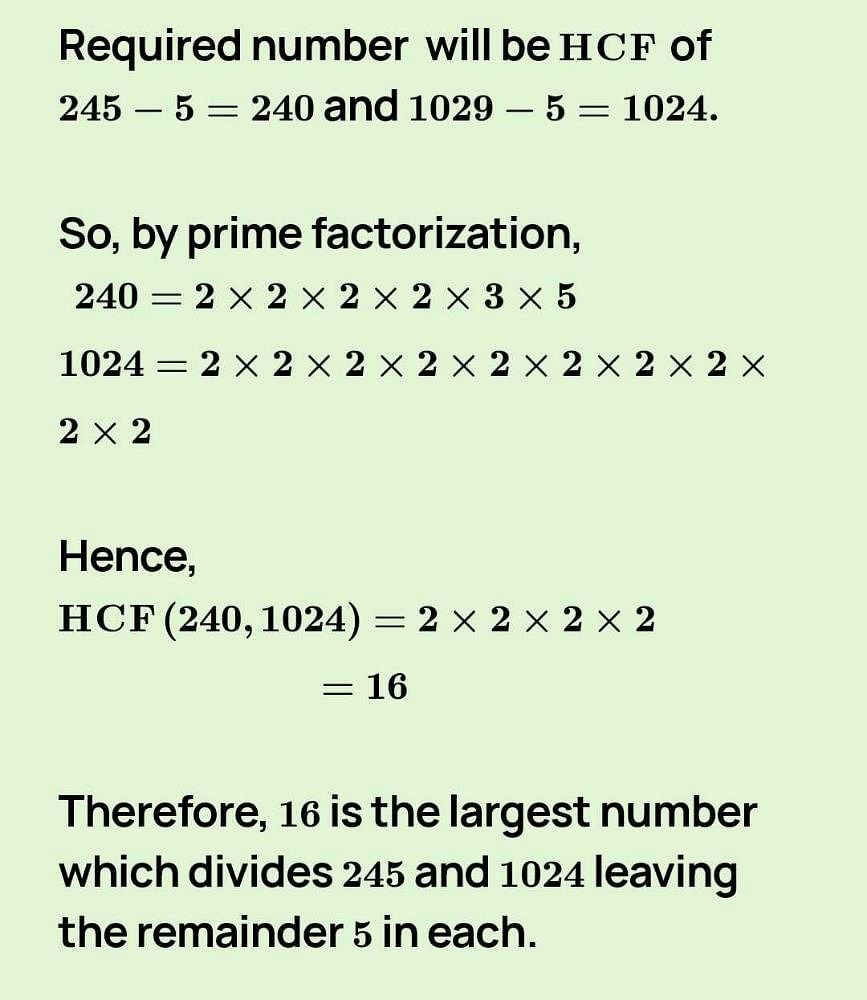 the-largest-number-which-divides-245-and-1029-leaving-remainder-5-in