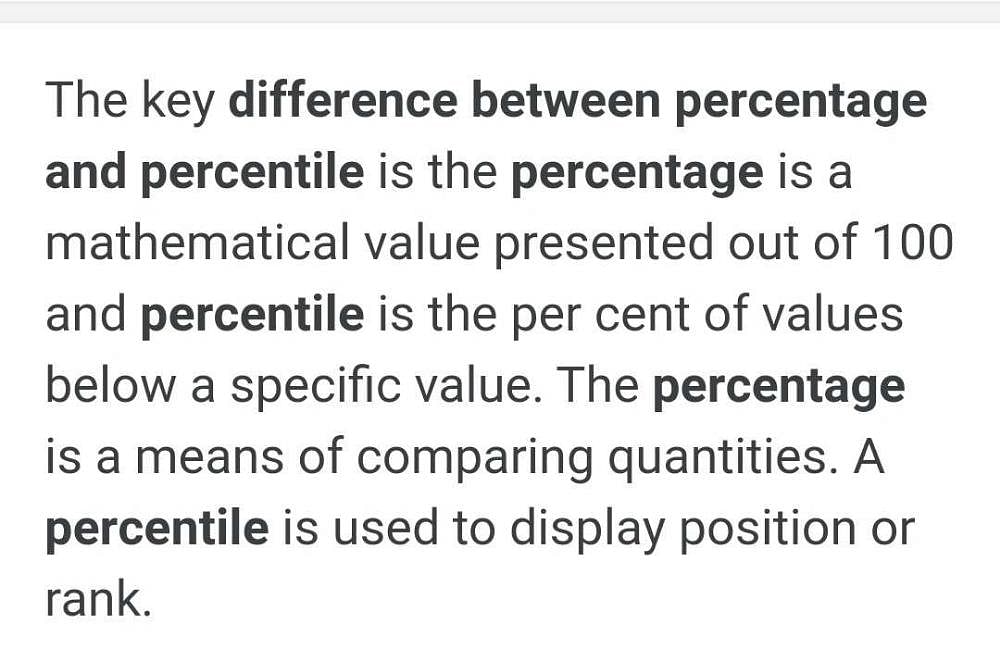 what-is-different-between-percentage-and-percentile-edurev-class-10