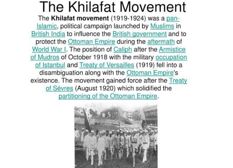 Khilafat movement Notes - Class 10