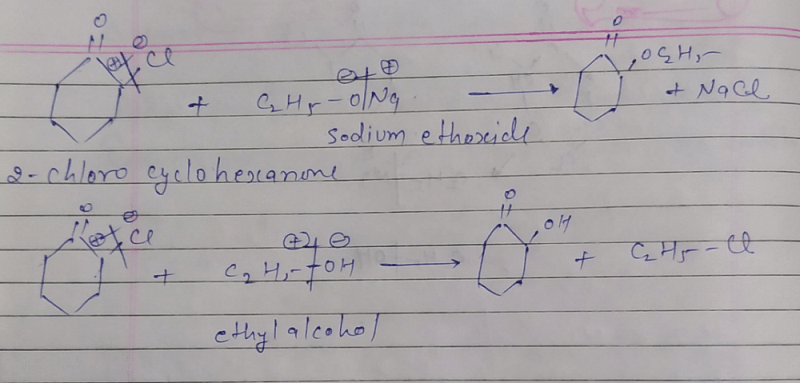 When 2-chloro cyclohexanone treated with sodium ethoxide and ethyl ...