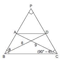 In quadrilateral ABCD, andang;ABC + andang;DCB = 90anddeg; and ADEF is ...