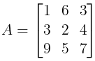 Matrices: Overview