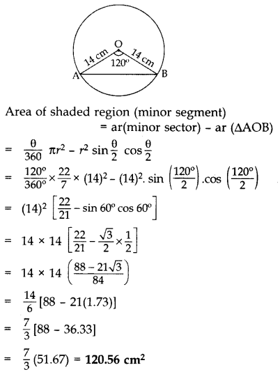 Class 10 Maths Chapter 11 Question Answers - Area Related to Circles