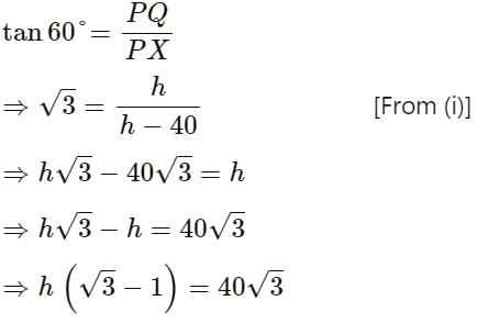 Class 10 Maths Chapter 9 Previous Year Questions - Some Application of Trigonometry