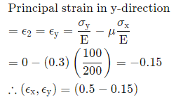 GATE Past Year Questions: Principal Stress & Strain | Strength of Materials (SOM) - Mechanical Engineering