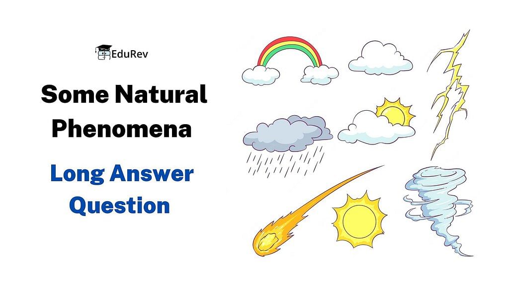 Class 8 Science Chapter 12 Question Answers - Some Natural Phenomena