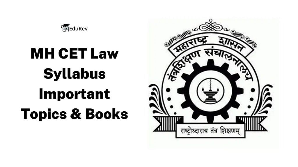MH CET Law Syllabus 2024 for 3 and 5 Year LLB Important Topics, Books