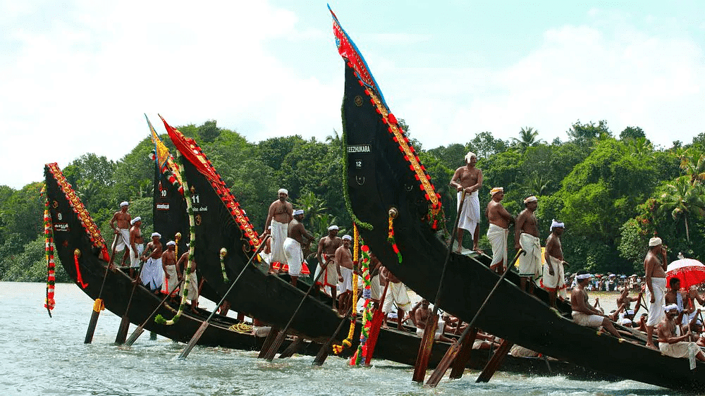 The boat race is an important part of the Onam festival celebrated in Kerala