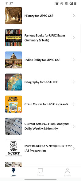 Various Courses for UPSC are available on EduRev