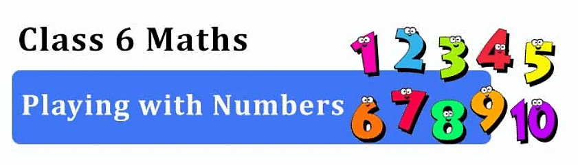 Playing with Numbers Class 6 Notes Maths