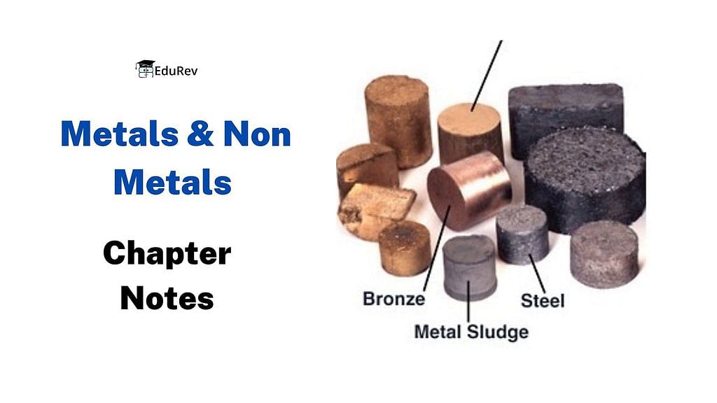 Metals & Non-metals Chapter Notes | Science Class 10