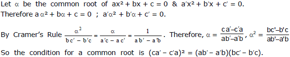 Examples: Quadratic Equations | Mathematics (Maths) Class 11 - Commerce