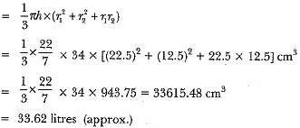 Class 10 Maths Chapter 12 Previous Year Questions - Surface Area and Volumes