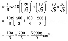 Class 10 Maths Chapter 12 Previous Year Questions - Surface Area and Volumes