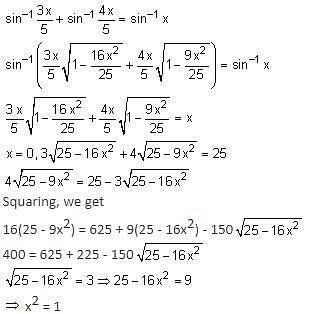 Given that the inverse trigonometric functions take principal values ...