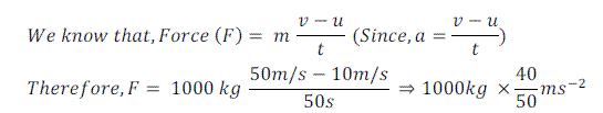 Numerical Problems Based on Newton's Second Law of Motion(2) - Force ...