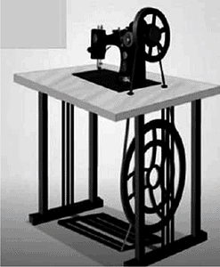 drive wheel sewing machine