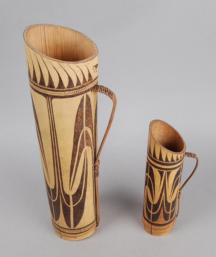 Vessels made from bamboo