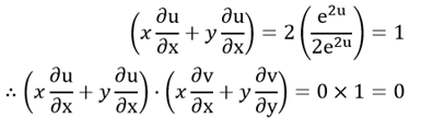 If x =eutanv, y=ev secv,then the value of isa)Zerob)Unityc)One and ...