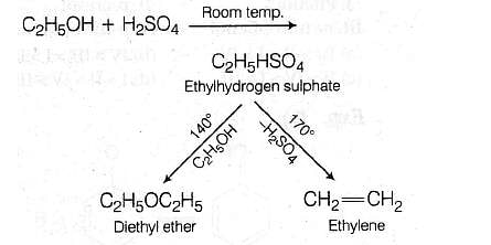 Consider the following reaction C2H5OH H2SO4andrarr