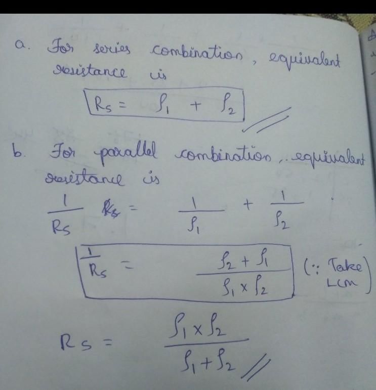 Two Wires of same length and area, made of two materials of resistivity