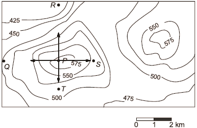 A contour line joins locations having the same height above the mean ...