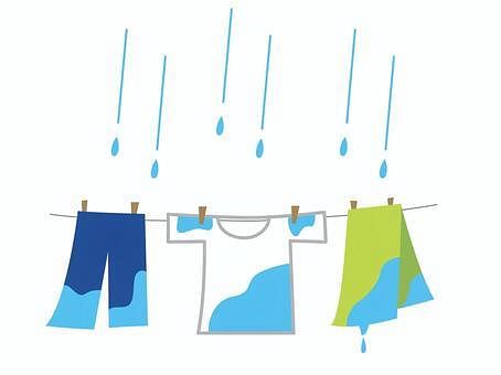 Free Vectors | Laundry rainy day rainy season