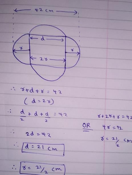 find the area of the shaded region class 8