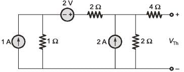 In the circuit shown below, the Thevenin voltage VTh isa)2.8 Vb)3.6 Vc ...