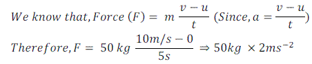 Numerical Problems Based on Newton's Second Law of Motion(2) - Force ...