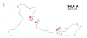 Three Glaciers Are Marked In The Below-given Map.Rivers Emerging From ...