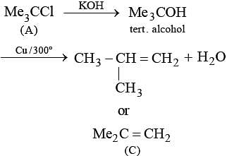 A Is An Optically Inactive Alkyl Chloride Which On Reaction With ...