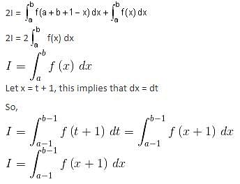 If f(a + b + 1 - x) = f(x), for all x, where a and b are fixed positive ...