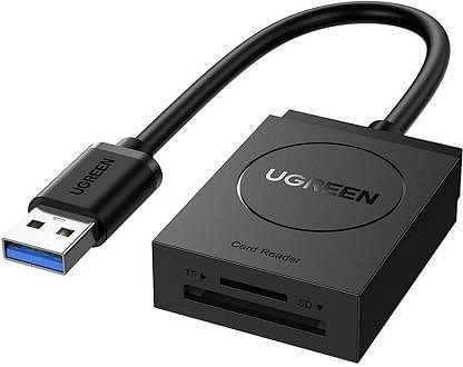 Ugreen SD Card Reader USB 3.0 Dual Slot Flash Memory Card Reader Media  Streaming Device - Ugreen : Flipkart.com